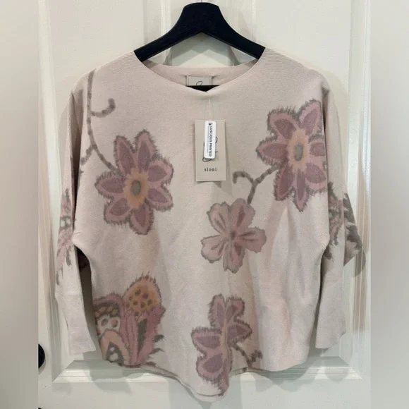 BNWT Sioni Crewneck Floral Sweater Medium $118 - Picture 8 of 12
